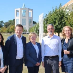 CNOOC Picture of Mark, Cathy and Gillian at Moller Institute
